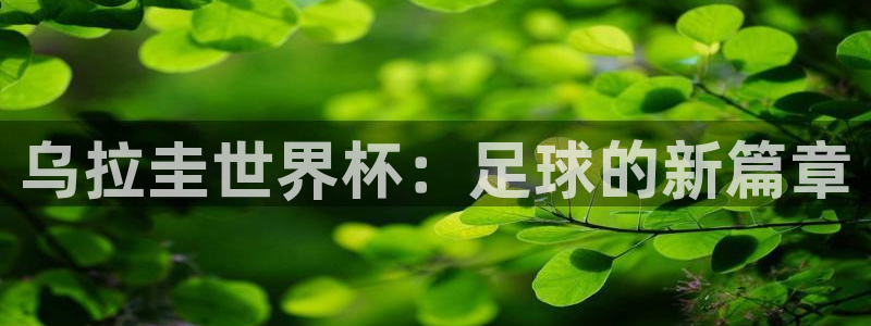 今天所有足球赛程表:乌拉圭世界杯:足球的新篇章